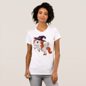 Halloween Unicorn Pegasus Witch T-shirt (Voorkant volledig)