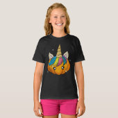 Halloween Unicorn Pumpkin T-shirt (Voorkant volledig)