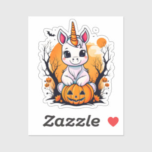 Halloween Unicorn Sticker