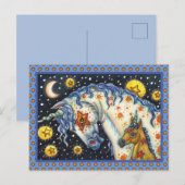 HALLOWEEN UNICORNS, STAR HORSE & COLT FANTASY BRIEFKAART (Voorkant / Achterkant)
