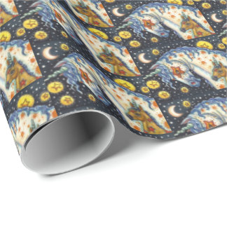 HALLOWEEN UNICORNS, STAR HORSE & COLT FANTASY CADEAUPAPIER