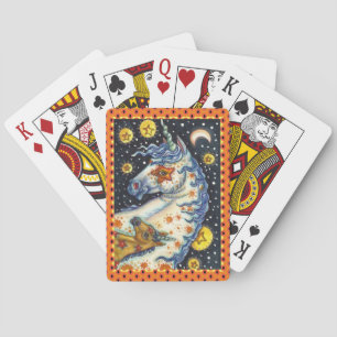 HALLOWEEN UNICORNS, STAR HORSE & COLT FANTASY POKERKAARTEN
