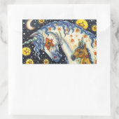 HALLOWEEN UNICORNS, STAR HORSE & COLT FANTASY RECHTHOEKIGE STICKER (Tas)