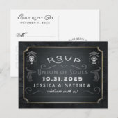 Halloween Union of Souls Matching RSVP Briefkaart (Voorkant / Achterkant)