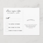 Halloween Union of Souls Matching RSVP Briefkaart (Achterkant)
