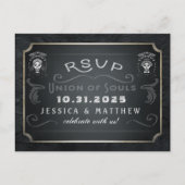 Halloween Union of Souls Matching RSVP Briefkaart (Voorkant)