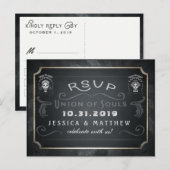Halloween Union of Souls Matching RSVP Briefkaart (Voorkant / Achterkant)