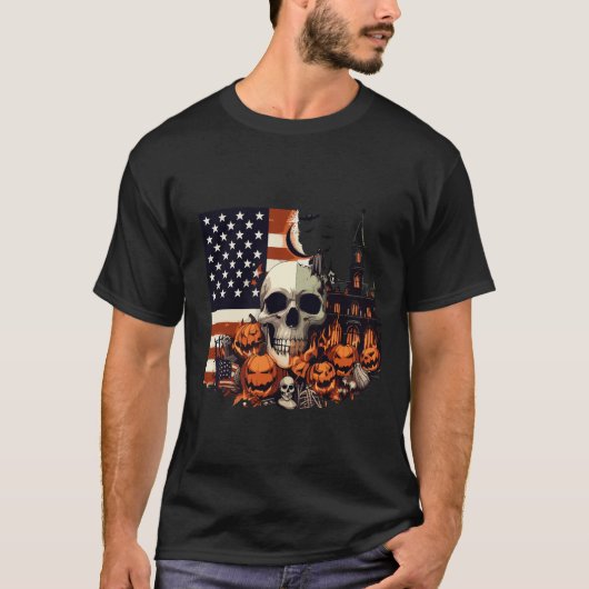 Halloween usa United states T-shirt (Voorkant)
