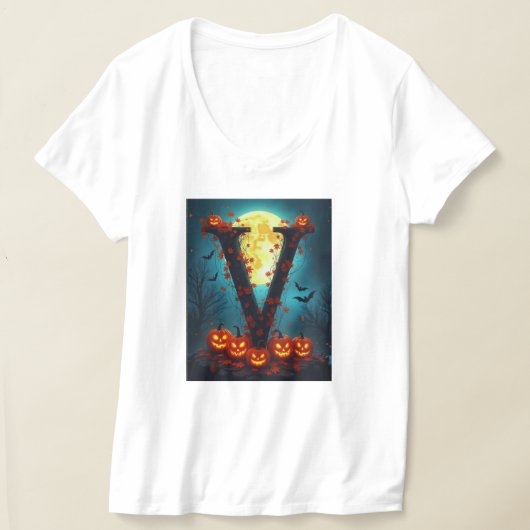 Halloween V Pumpkins T-shirt (Laagn)