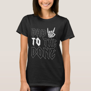 Halloween vader aan het bot grappige skelet vaders t-shirt