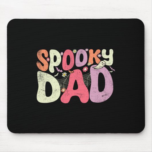 Halloween Vader Familie Matching Spooky Pap Hallow Muismat (Voorkant)