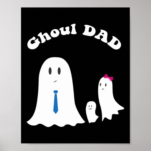 Halloween Vader Ghoul Vader Halloween Grappig Kost Poster (Voorkant)