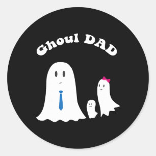 Halloween Vader Ghoul Vader Halloween Grappig Kost Ronde Sticker