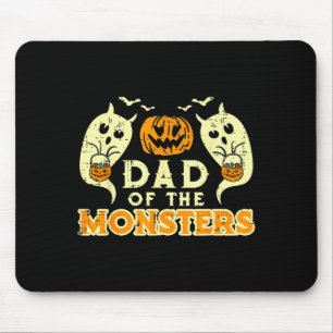 Halloween vader van monsters grappige gezinskostuu muismat