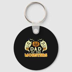 Halloween vader van monsters grappige gezinskostuu sleutelhanger