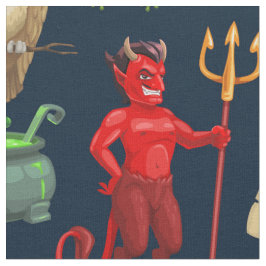 Halloween vakantie monsters naadloos patroon stof