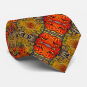  Halloween Vakantie Pompoen Satijn Foulard Stropdas (Opgerold)