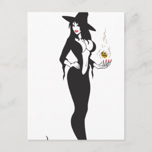 halloween vamp witje briefkaart