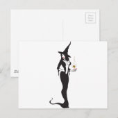 halloween vamp witje briefkaart (Voorkant / Achterkant)