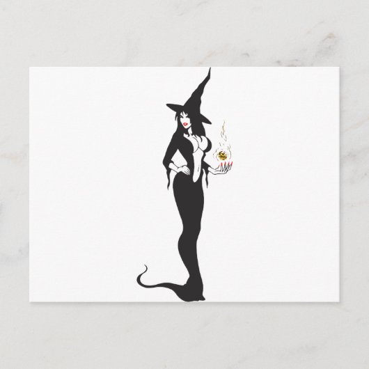 halloween vamp witje briefkaart (Voorkant)