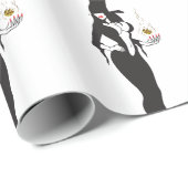 halloween vamp witje cadeaupapier (Rol Hoek)