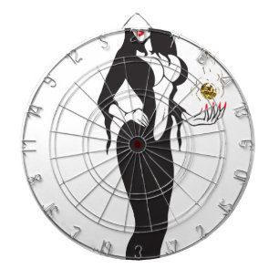 halloween vamp witje dartbord