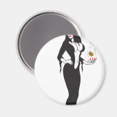 halloween vamp witje magneet (Voorkant / Achterkant)