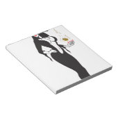 halloween vamp witje notitieblok (Schuin)