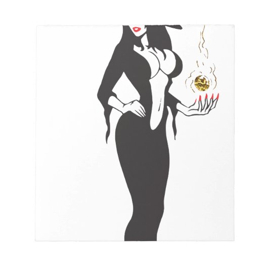 halloween vamp witje notitieblok (Voorkant)