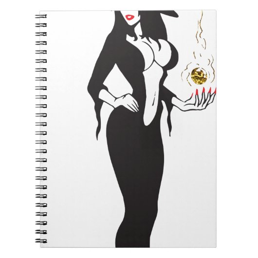 halloween vamp witje notitieboek (Voorkant)
