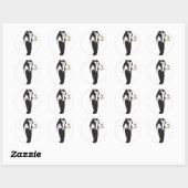 halloween vamp witje ronde sticker (Vel)