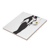 halloween vamp witje tegeltje (Zijkant)