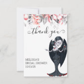 Halloween Vampier bedankt Bruids douche (Voorkant)