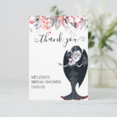 Halloween Vampier bedankt Bruids douche (Staand voorkant)