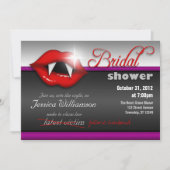 Halloween Vampier Bruids Douche Uitnodigingen (Voorkant)