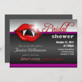 Halloween Vampier Bruids Douche Uitnodigingen (Voorkant / Achterkant)