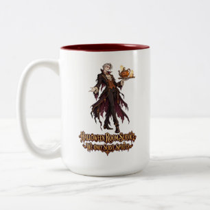 Halloween Vampier Butler Kamer Service Tweekleurige Koffiemok