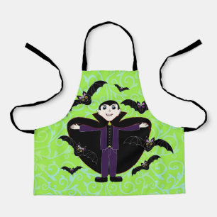 Halloween Vampier met Bats Green Schort