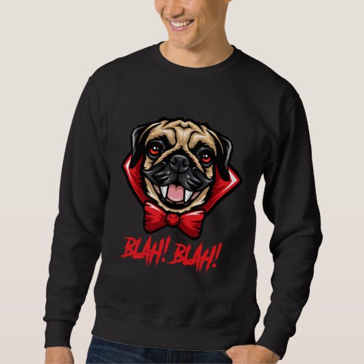 Halloween Vampier Pug Classic T-shirt 860 (Voorkant)