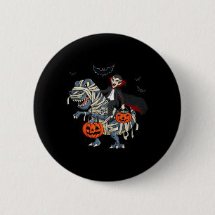 Halloween Vampier Rijden T Rex Jongens Meisjes Kin Ronde Button 5,7 Cm