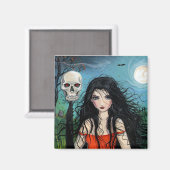 Halloween Vampier Schedel Magneet (Voorkant / Achterkant)