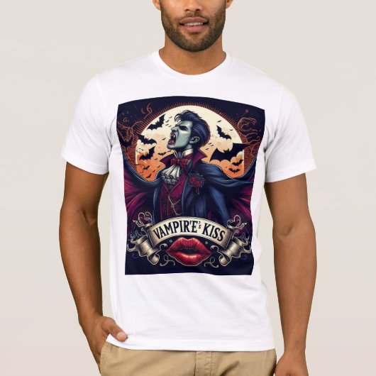 Halloween vampier shirt (Voorkant)