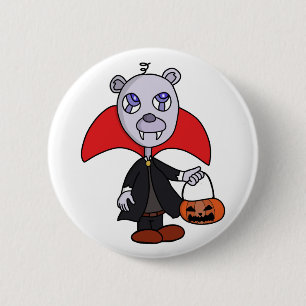 Halloween Vampier Trick or Treat Ronde Button 5,7 Cm