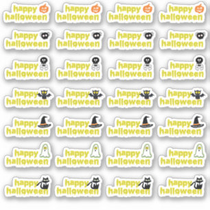 Halloween Vampier Vleermuis Spin Web Skull Witch P Sticker