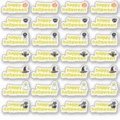 Halloween Vampier Vleermuis Spin Web Skull Witch P Sticker (Voorkant)