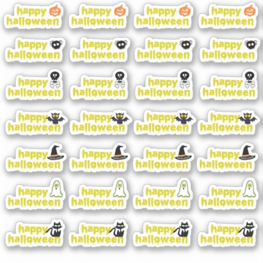 Halloween Vampier Vleermuis Spin Web Skull Witch P Sticker (Voorkant)