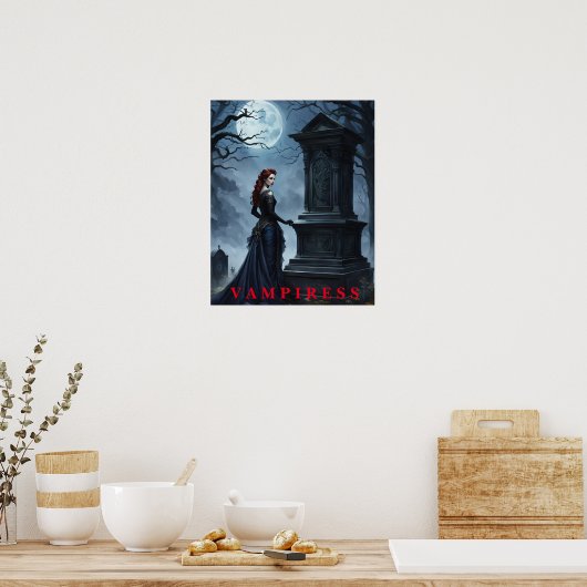 Halloween Vampieren Poster (Keuken)