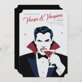 Halloween Vampiers & Vampieren Aangepaste Uitnodig Kaart (Voorkant / Achterkant)