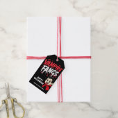 Halloween Vampiertanden Cadeaulabel (Met Touw)