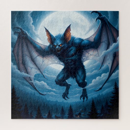 Halloween Vampire Bat Puzzel (Verticaal)